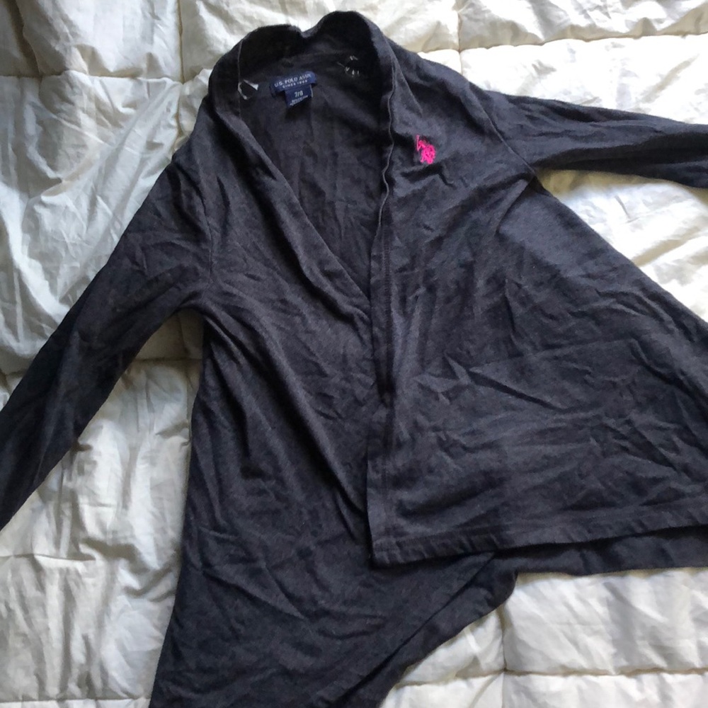 Girls grey U.S. Polo Assn sweater